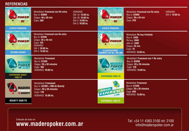 Casino puerto madero poker calendario